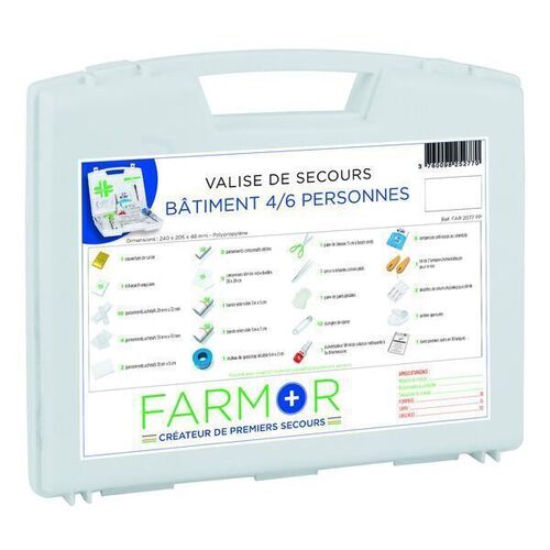 Valise secours BATIMENT 4/6 PERSONNES