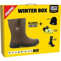 Box bottes fourr&eacute;es cuir + gants + chaussettes + bonnet Beychac-Et-Caillau