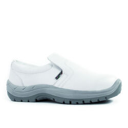 Mocassins de s&eacute;curit&eacute; homme PLUTONE S2 SRC BLANC Beychac-Et-Caillau