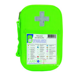 Trousse secours fluo ESPACES VERTS Beychac-Et-Caillau